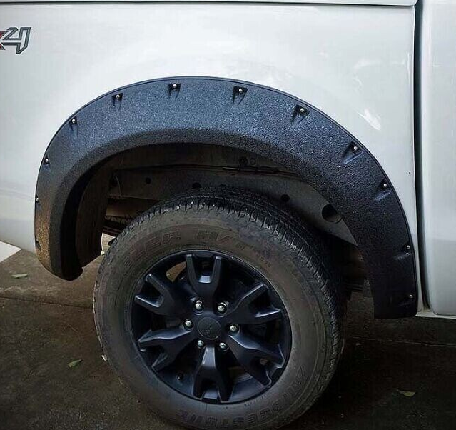 JUNGLE FENDER FLARES TEXTURE BLACK GUARD TRIM FITS FORD RANGER PX 1 2012-2015