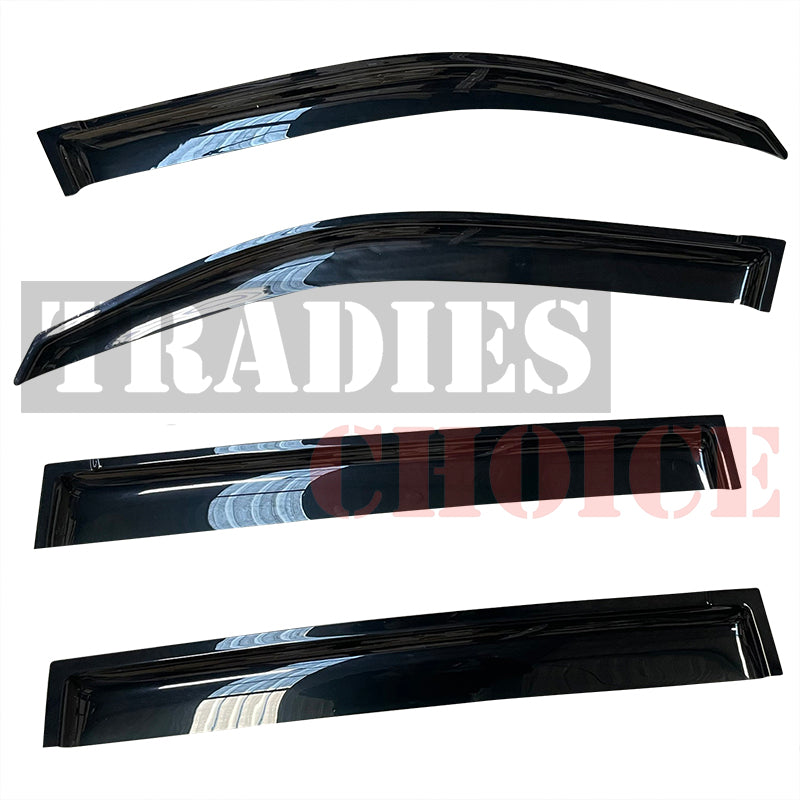 TRADIESCHOICE Bonnet Protector & Visors Weathershields for Toyota Landcruiser 200 Series 2015+ | Complete Protection and Enhanced Style