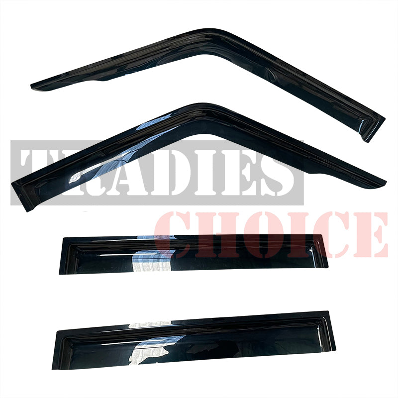 Weather Shields Weathershields Window Visors for Landcruiser 70 76 78 79 Luxury