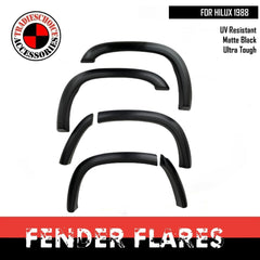 FENDER FLARES FITS TOYOTA HILUX 1988-2005 FRONT ONLY