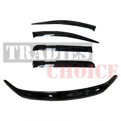 Bonnet Protector + Weathershields to suit Mitsubishi Pajero QF Sport 2018-2023