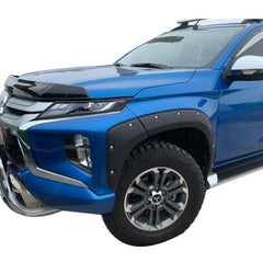TRADIESCHOICE Matte Black Fender Flares Guard Cover for Mitsubishi Triton MR 2019+ | Stylish and Protective Arch Enhancements