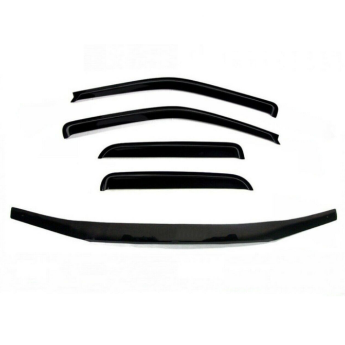 TRADIESCHOICE Bonnet Protector + Weathershields for Holden Colorado RC 2008-2011 | Window Visors for Style and Protection