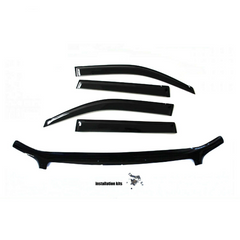 TRADIESCHOICE Bonnet Protector + Weather Shields for Toyota LandCruiser Prado 150 2013-2017 | Style and Protection