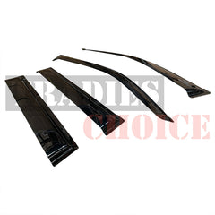 TRADIESCHOICE Weathershields for Toyota LandCruiser Prado 150 Series 09-24 | Sun Visors for Enhanced Comfort and Style