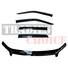 Bonnet Protector + Weather Shields to suit Toyota LandCruiser Prado 150s 10-13