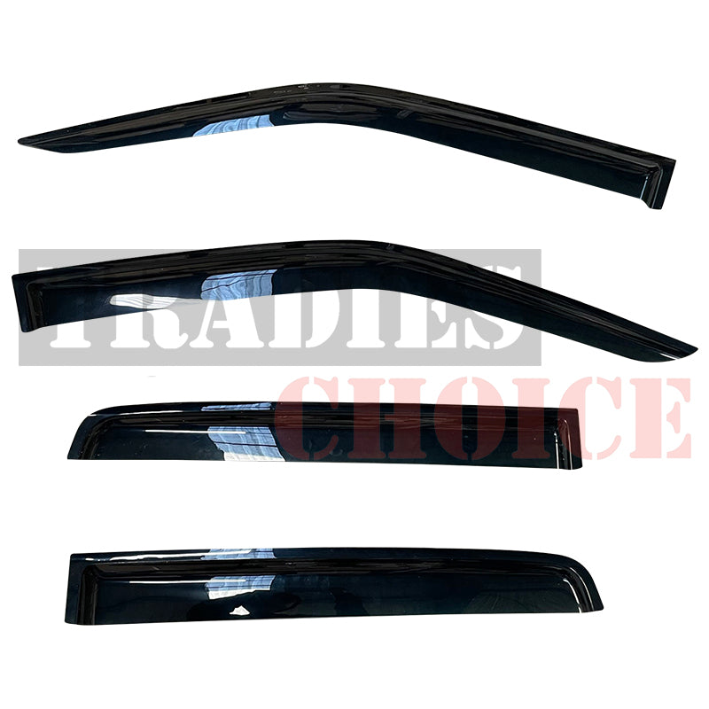TRADIESCHOICE Weathershields Weather Shield Window Visor for Toyota Prado 150 2009-2024| Stylish and Functional Upgrades