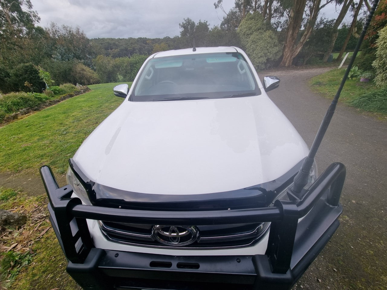 TRADIESCHOICE Bonnet Protector & Weathershields Window Visors for Toyota Hilux 2015-2019 REVO | Complete Protection and Style Package