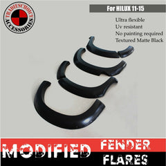 TRADIESCHOICE Jungle Fender Flares for Toyota Hilux N70 09/2011-15 SR SR5 | Style and Off-Road Protection