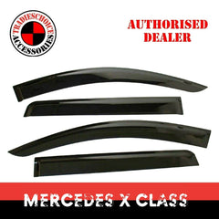 Weathershields Window Visors for Mercedes Benz X-Class 2018+ Weather Shields NEW
