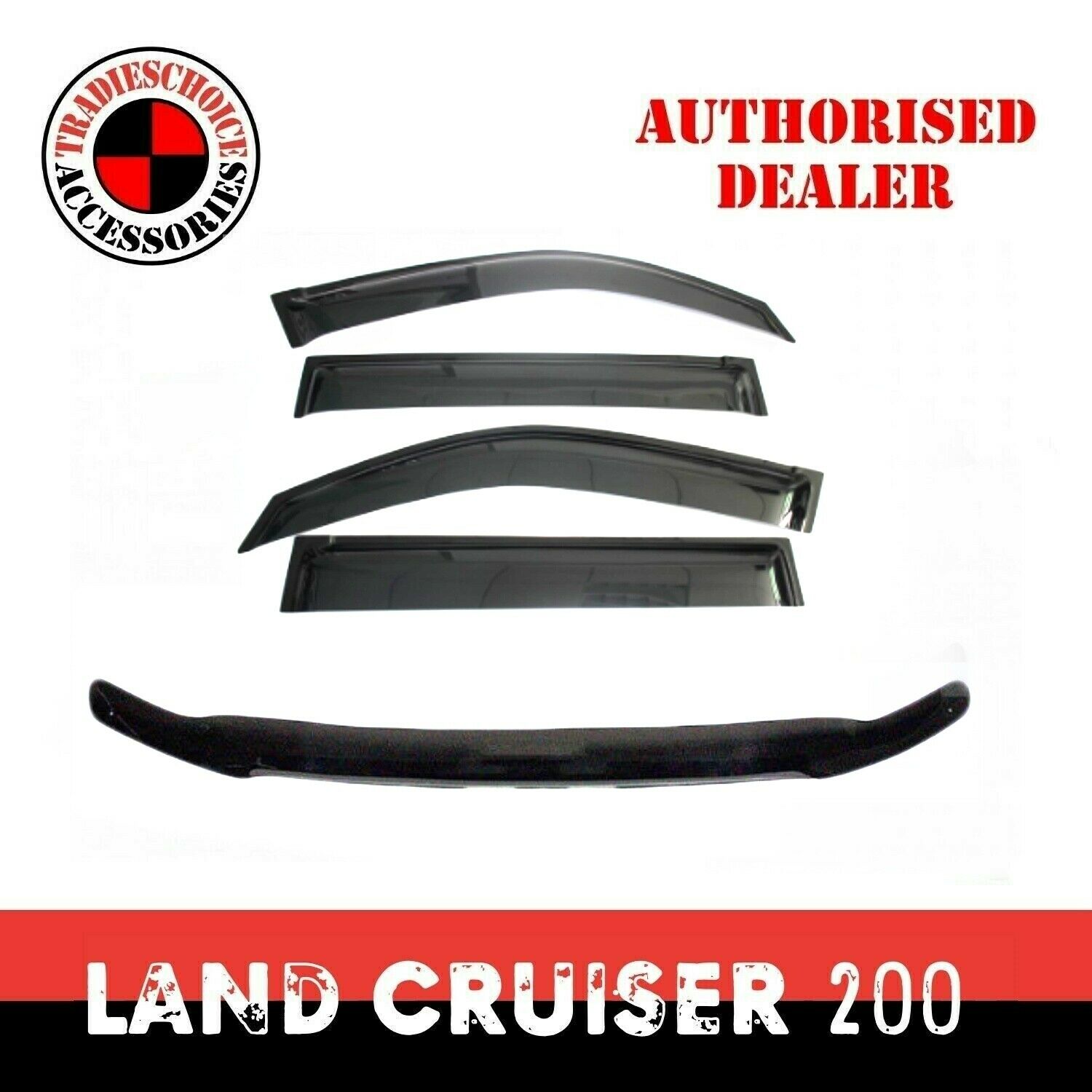 TRADIESCHOICE Bonnet Protector & Weather Shields for LANDCRUISER 200 SERIES 2007-2015 | Ultimate Protection and Style