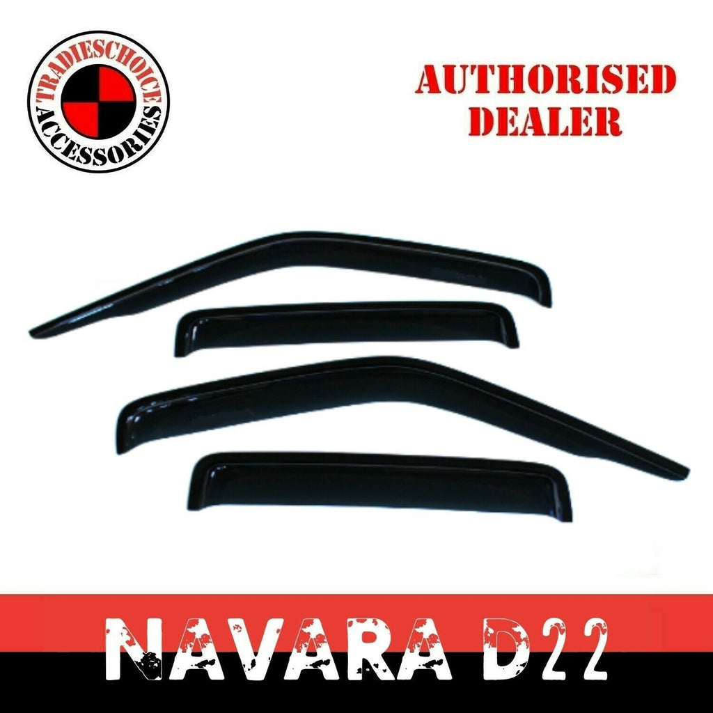 TRADIESCHOICE Weathershields for Nissan Navara D22 9715 Sun Visors