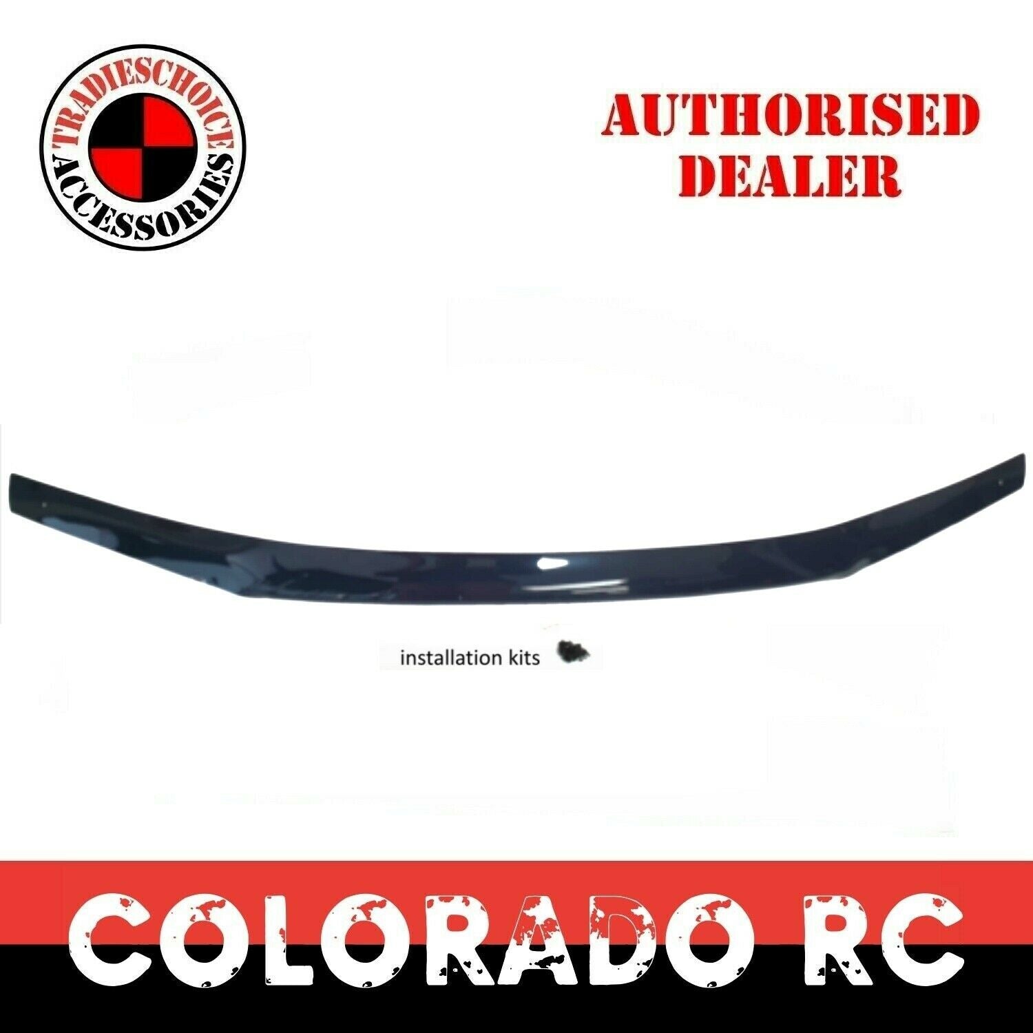 TRADIESCHOICE Bonnet Protector Guard for Holden Colorado RC 2008-2011 | Tinted Black for Style and Protection