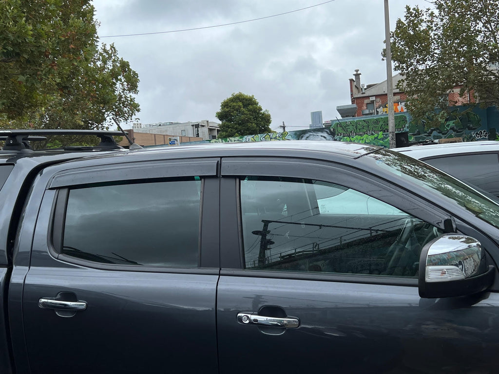 TRADIESCHOICE Weathershields Window Visors for Ford Ranger Dual Cab 20