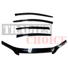 TRADIESCHOICE Bonnet Protector & Weathershields Window Visors for Commodore VE Sedan 2006-2013 | Complete Protection and Style Package