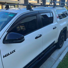 TRADIESCHOICE Weathershields Window Visors for Toyota Hilux Revo 2015-2024| Weather Shields